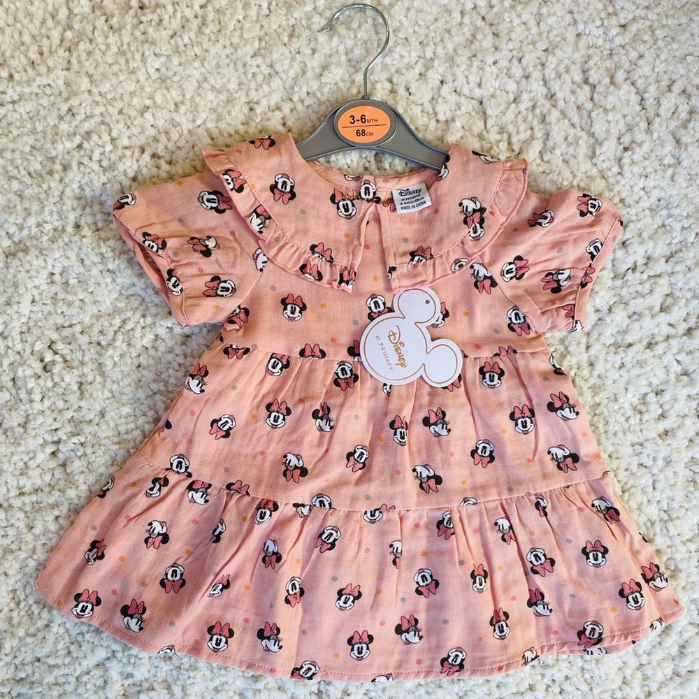 Disney Minnie Mouse Printed Infant Girl Dress 💕FREE SHIPPING💕